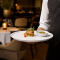 Round Trays 240mm Fine China for Upscale Dining (Pack of 12)