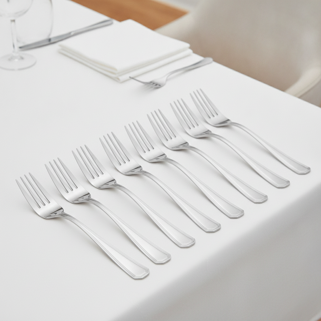 18/0 Stainless Steel Table Fork for Elegant Dining (Pack of 12)