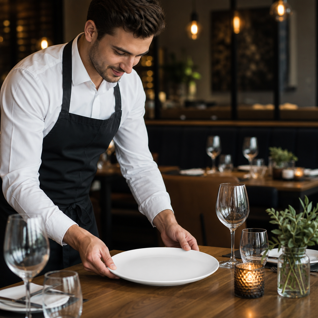 Coupe Plates 260mm White Porcelain for Dining (Pack of 12)