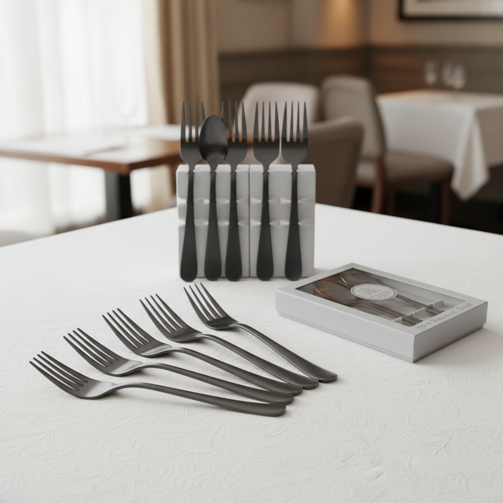 18/0 Stainless Steel Table Forks for Elegant Dining (Pack of 12)