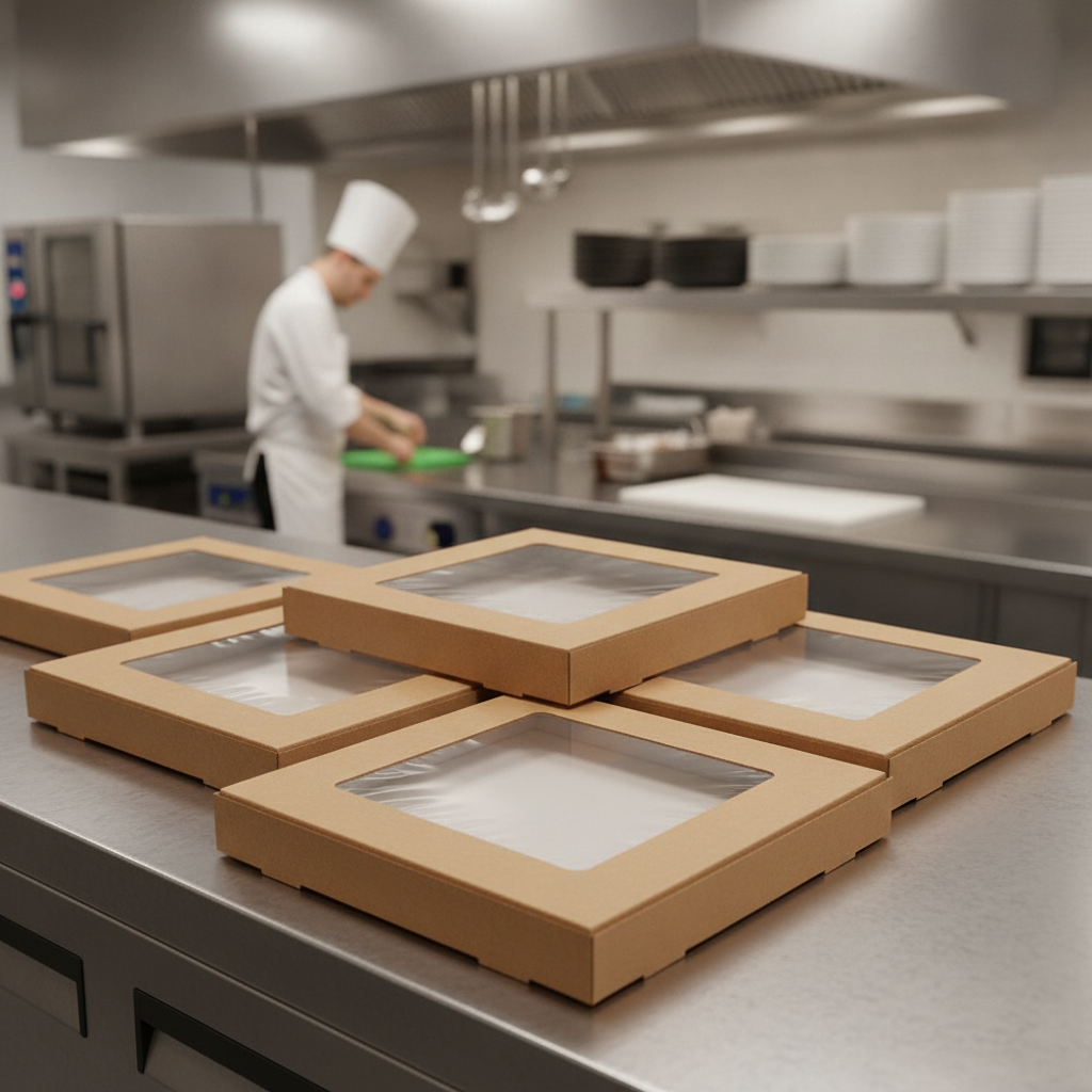 Paperboard Half Pizza Box for Takeaway Food (Pack of 200)