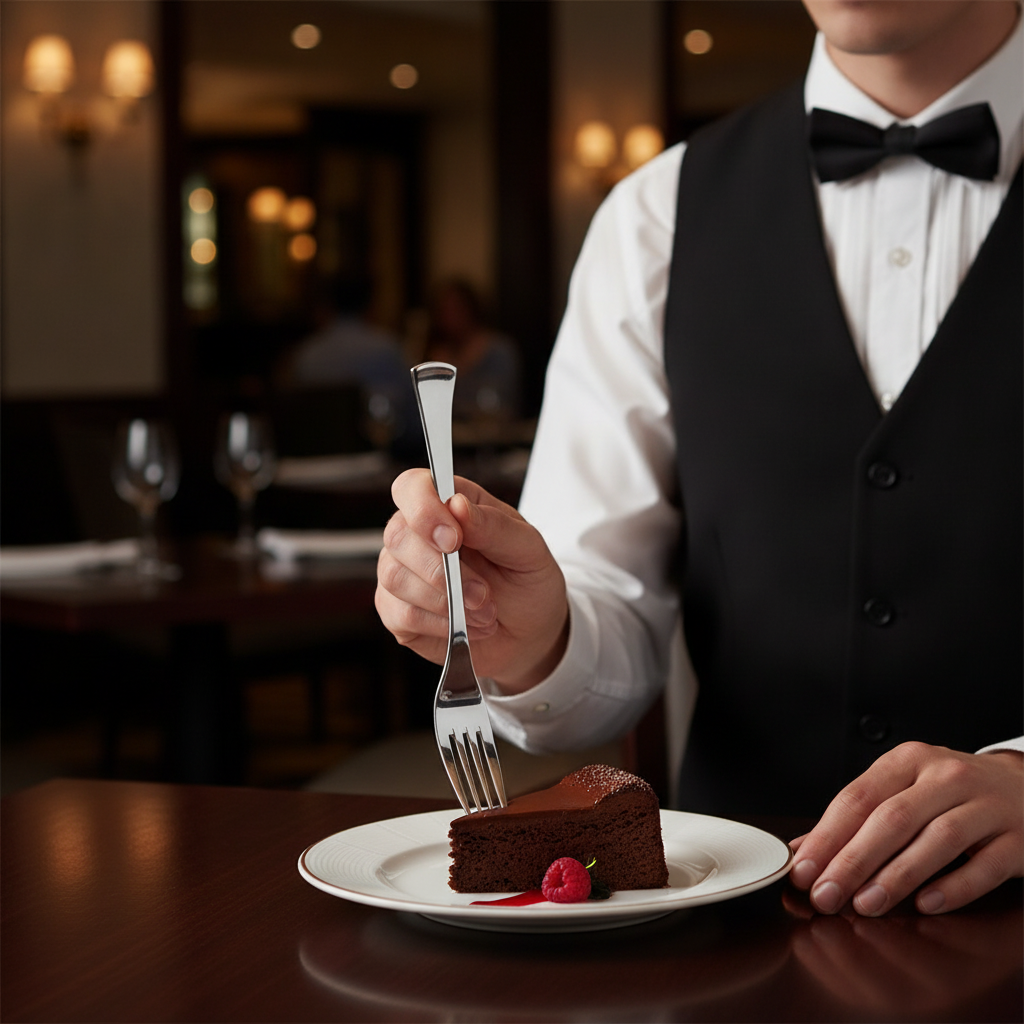 18/10 Stainless Steel Dessert Fork for Elegant Dining (Pack of 12)