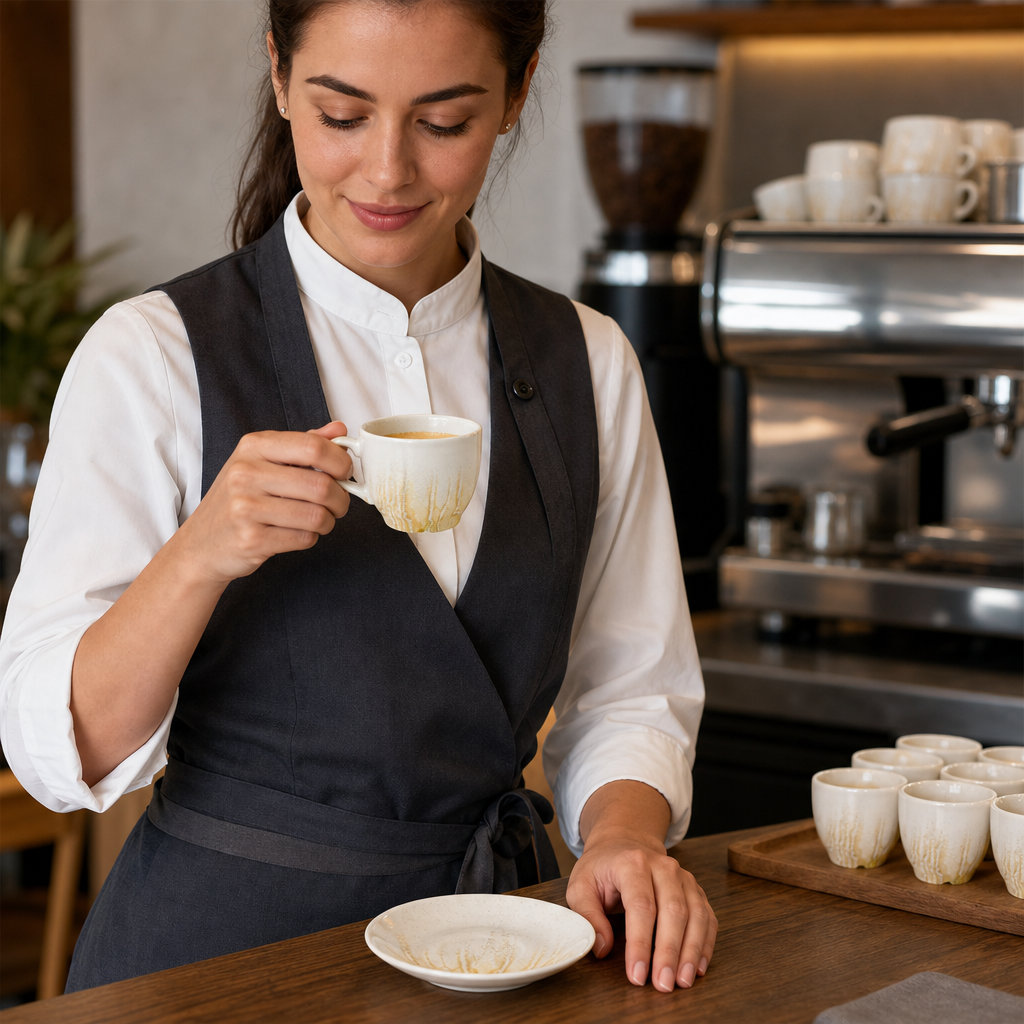 Super Vitrified Ceramic Espresso Cups 103ml for Modern Hospitality (Pack of 12)