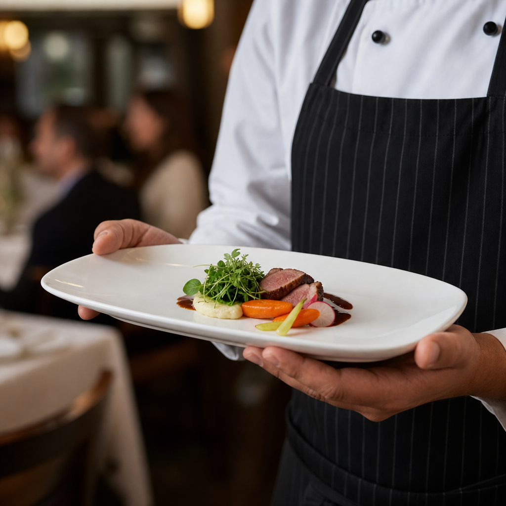 Oblong Platters 355x189mm White Vitrified Ceramic for Catering (Pack of 6)