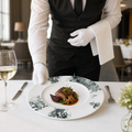 Vitreous Standard Rim Plates 280mm Fine China for Fine Dining (Pack of 6)