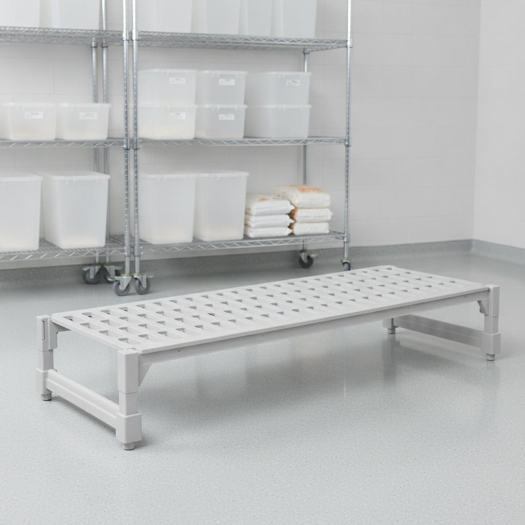 Heavy Duty Polypropylene Dunnage Rack 350kg for Improved Hygiene