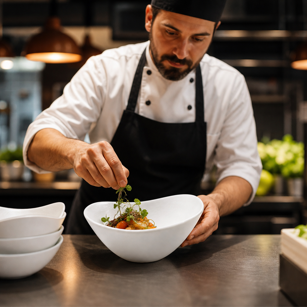 Bowls 200mm Vitrified Ceramic for Restaurants (Pack of 12)