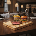 Wood Small Presentation Board 260mm for Serving Steaks & Burgers