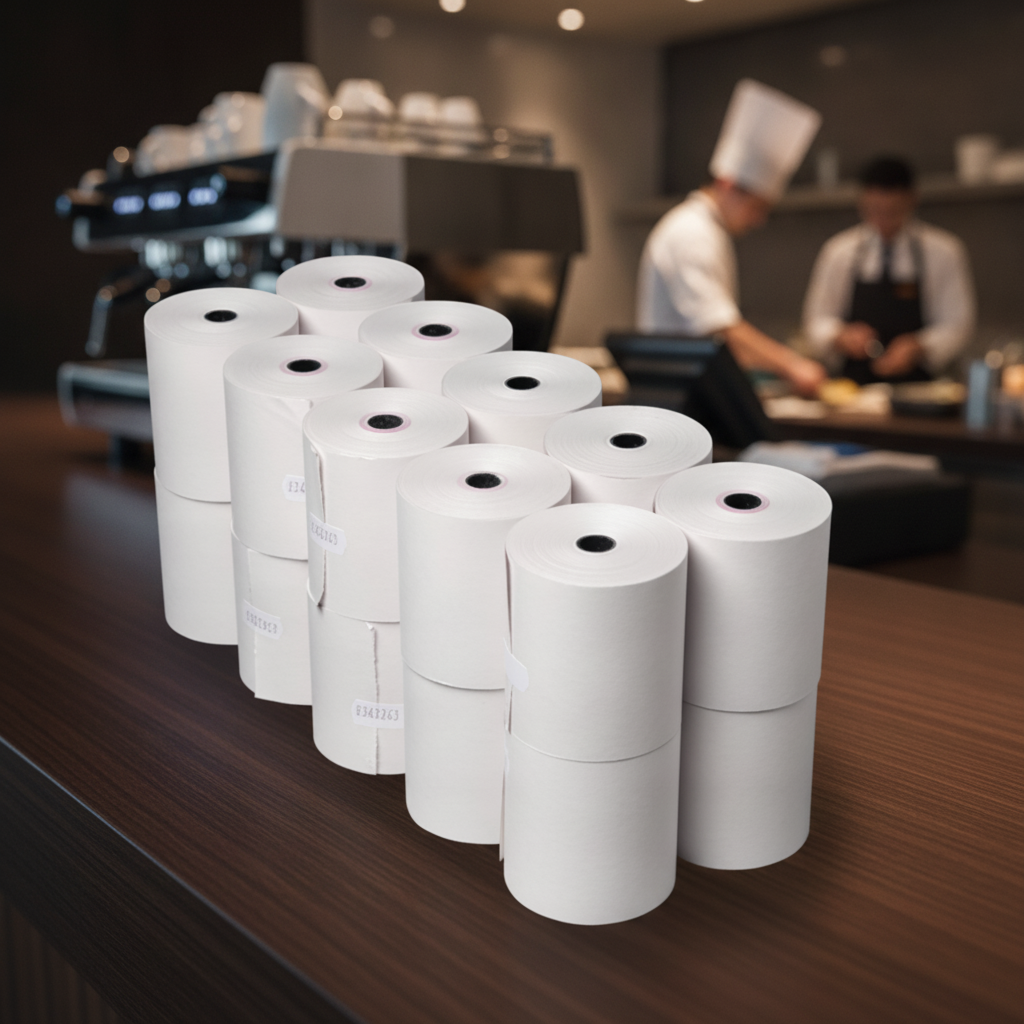 Paper Non-Thermal Till Roll 76 x 71mm for Cash Registers (Pack of 20)