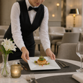 Square Elevation Indent Platters And Serving Plates 162mm Fine China for Upscale Dining (Pack of 12)