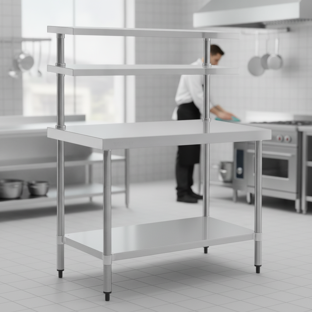 Stainless Steel Prep Station 1200x600mm for Commercial Kitchens