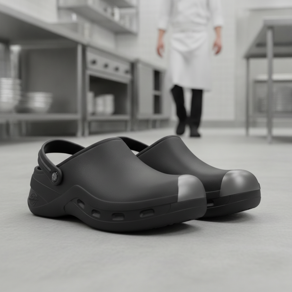 EVA Black Protect Clogs with 200J Steel Toe Cap for Work Safety