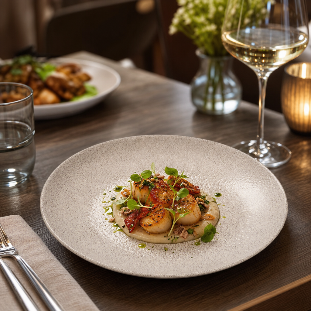 Deep Coupe Plates Grey Porcelain for Restaurants & Cafés (Pack of 12)