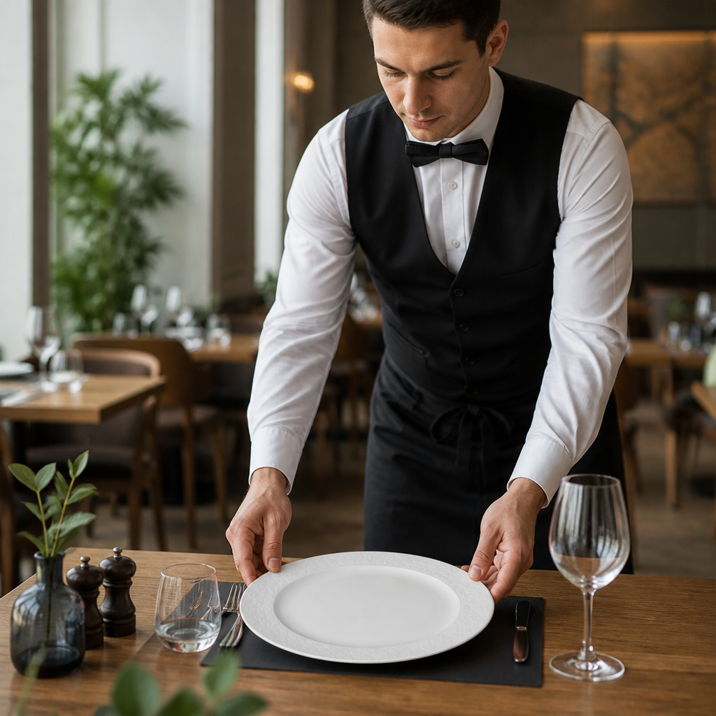 Plates 268mm Fine China for Contemporary Dining (Pack of 12)