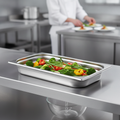 201 Stainless Steel Perforated Gastronorm Tray 5.8L for Cooking & Draining