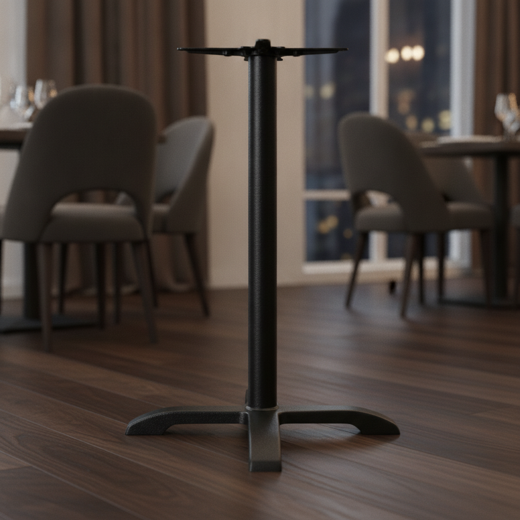 Cast Iron Table Leg Base 610x610mm for Indoor & Outdoor Use