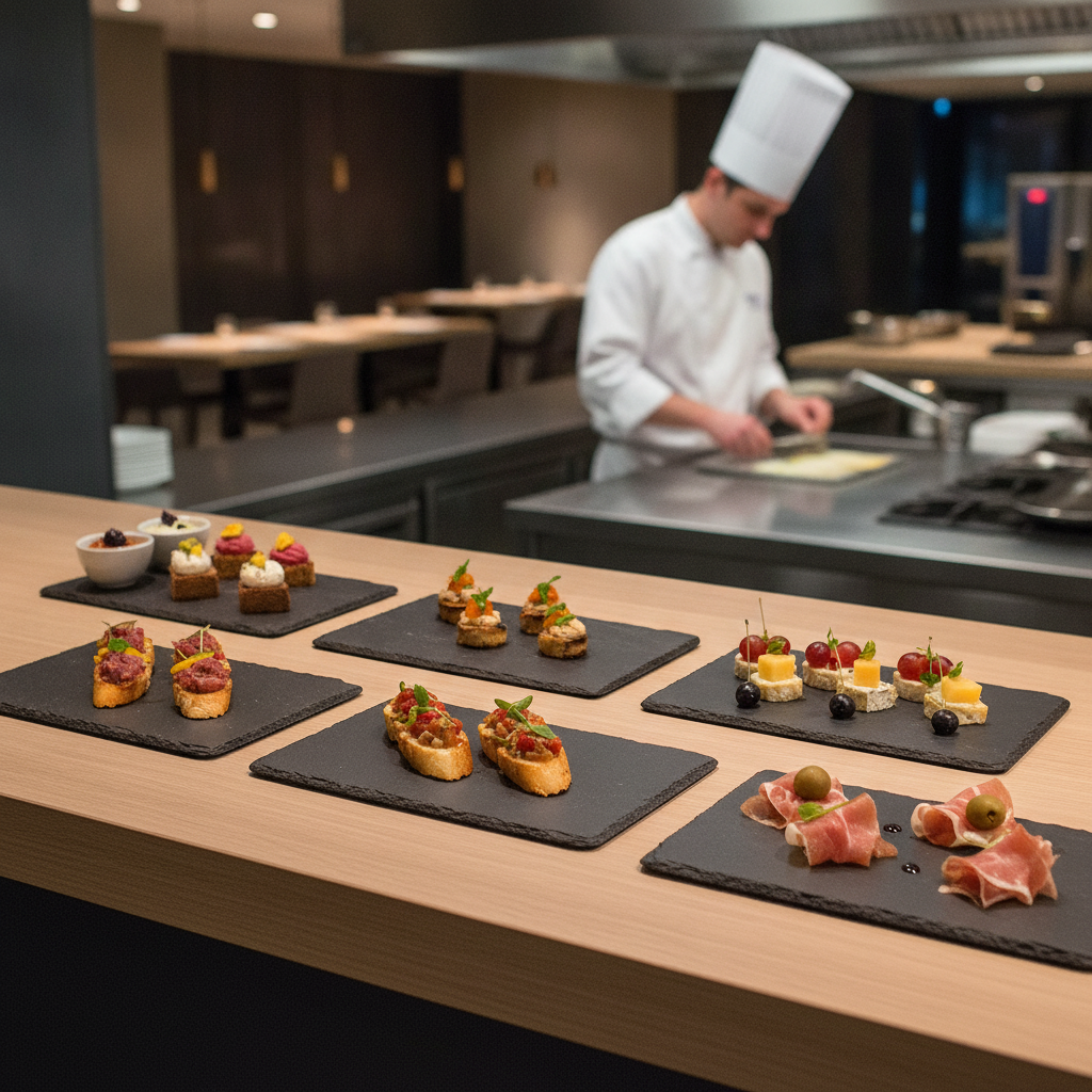 Slate Buffet Boards 325x175mm for Food Presentation (Pack of 5)
