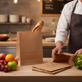 Recyclable Brown Paper Bakery Bags for Fresh Produce (Pack of 1000)