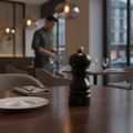 Wood Salt Mill 5in for Dining Tables