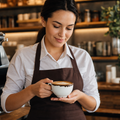 Porcelain Cappuccino Cups 227ml for Coffee Shops & Cafés (Pack of 12)