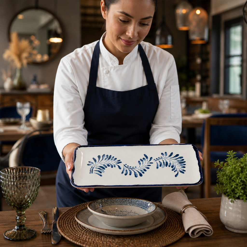 Coupe Rectangular Platter x inch 13 3/4 6 Stoneware for Eclectic Table Settings (Pack of 6)