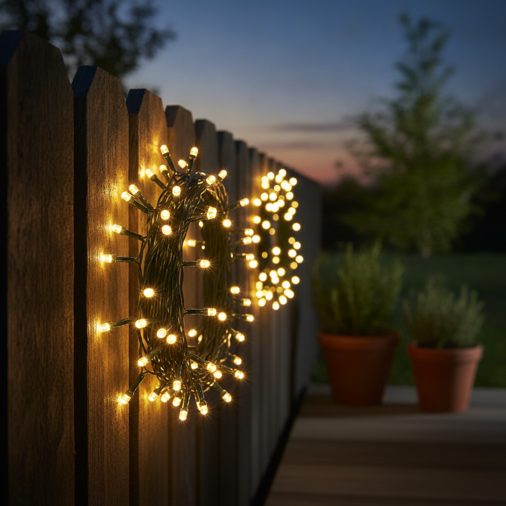 Warm White LED String Lights 37m for Indoor & Outdoor Use