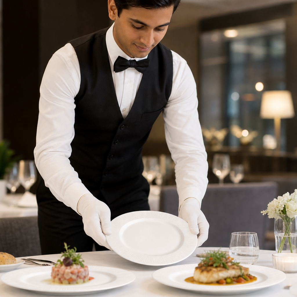Design Plates 209mm Porcelain for Elegant Dining (Pack of 12)