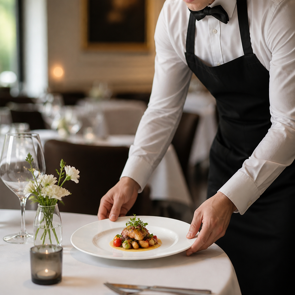 Wide Rim Plates 275mm Bone China for Fine Dining (Pack of 6)