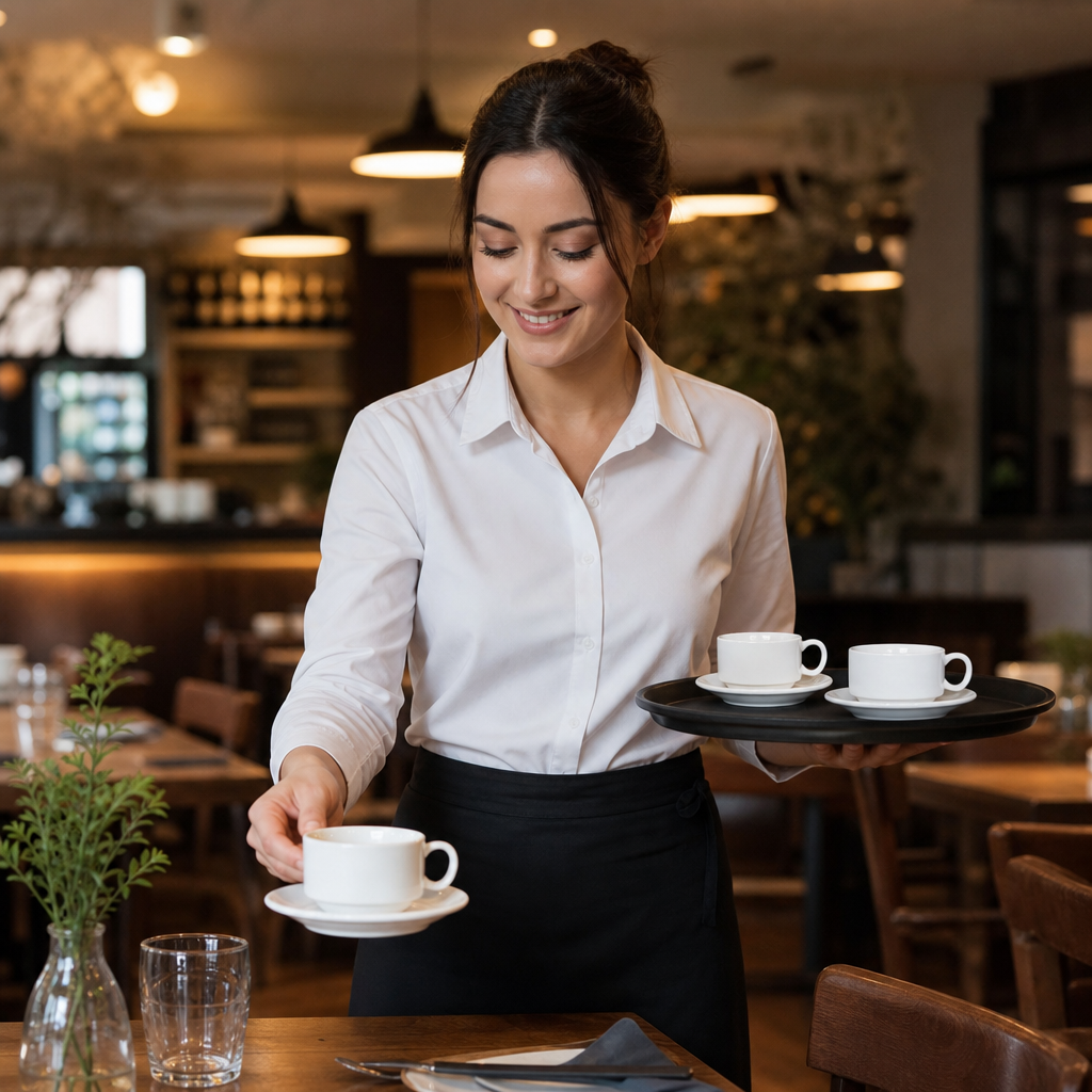 Porcelain Stacking Espresso Cups 85ml for Restaurants & Cafés (Pack of 12)