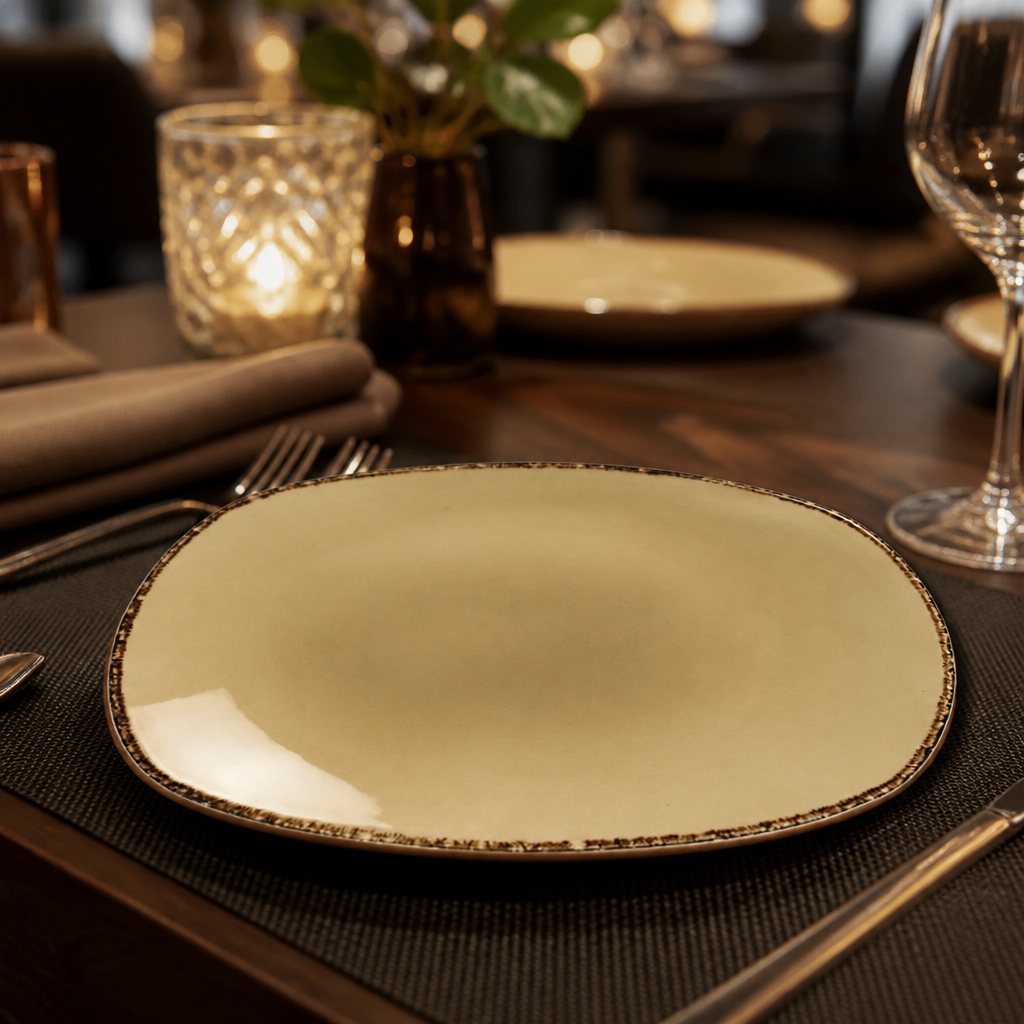 Plates 202mm Porcelain for Dining Experiences (Pack of 24)