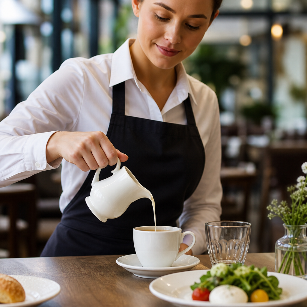 Porcelain Jugs 284ml for Catering Use (Pack of 4)