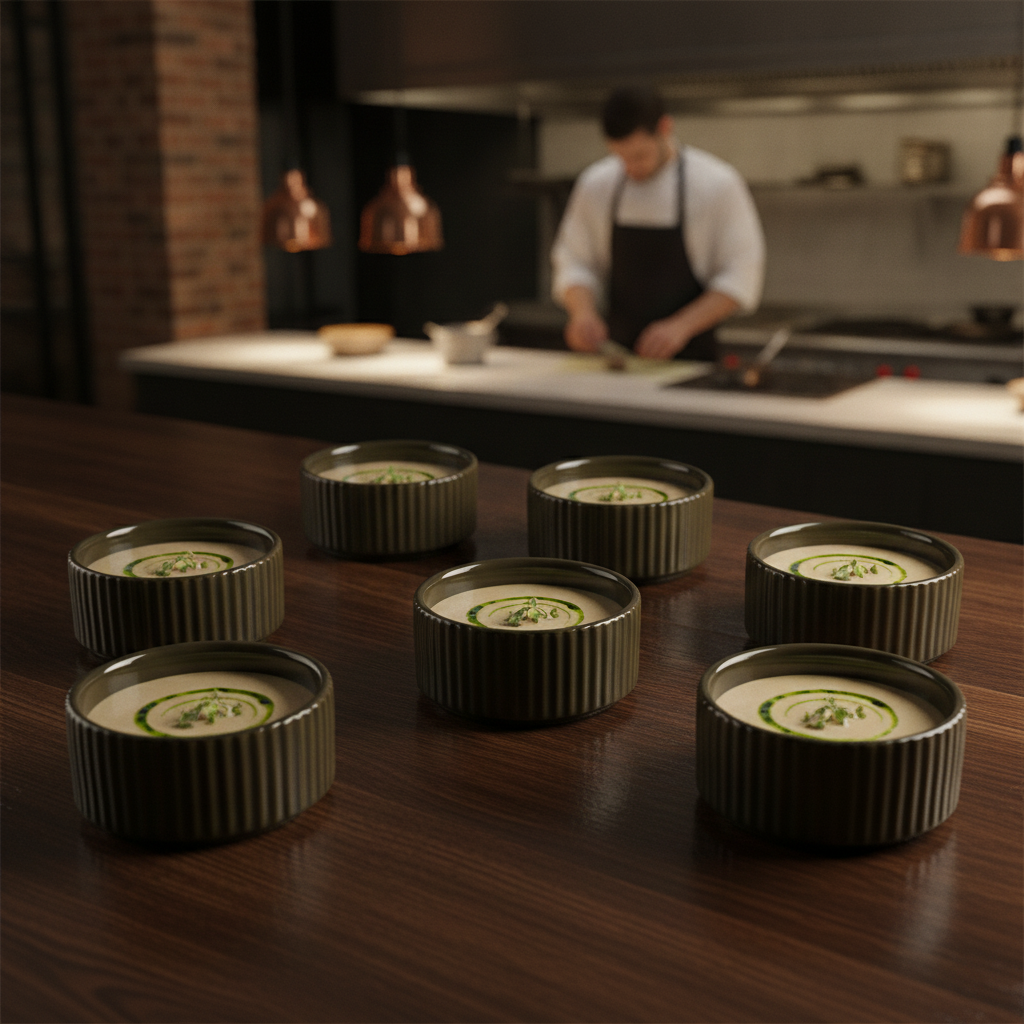 Porcelain Bowls Brown 70ml for Catering & Hospitality (Pack of 6)