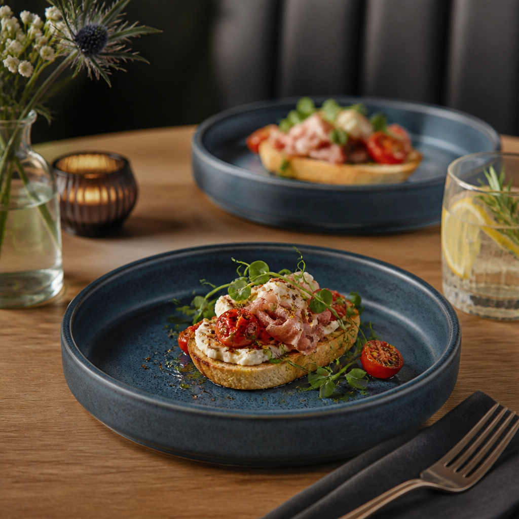 Round Deep Trays 165mm Porcelain for Rustic Dining (Pack of 24)