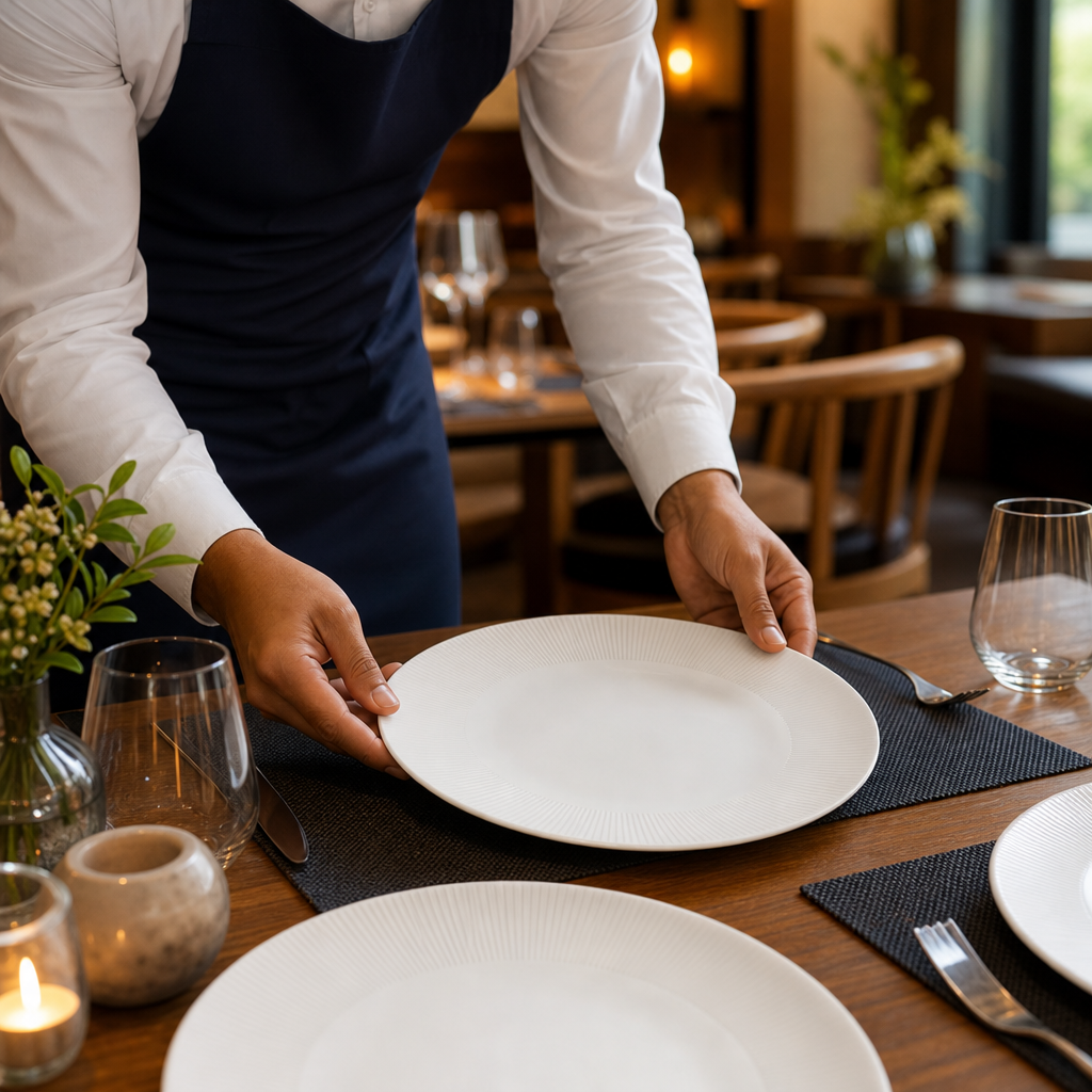 Design Coupe Plates 255mm Porcelain for Elegant Dining (Pack of 12)