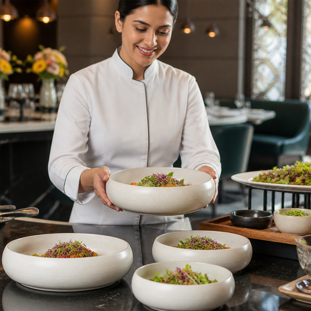 Bowls 192mm Melamine for Dining & Buffet Service (Pack of 6)