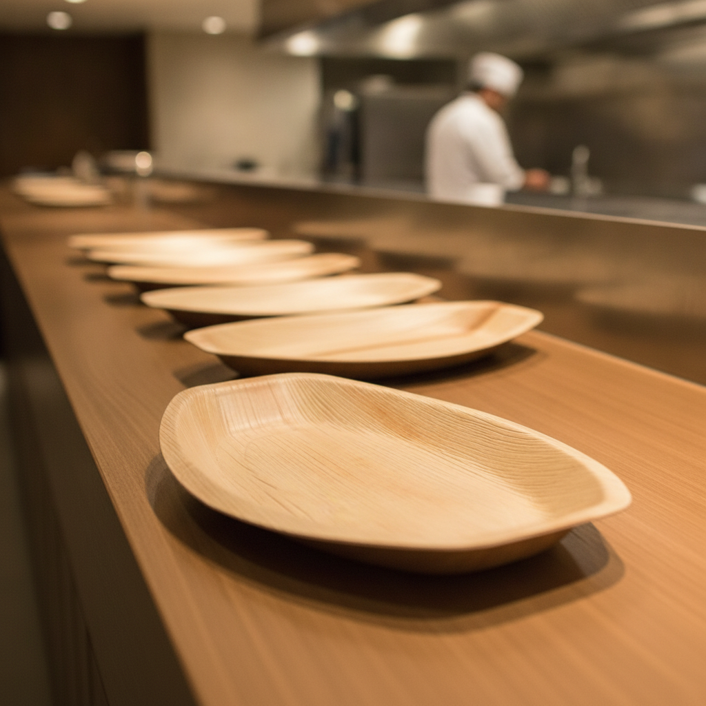 Palm Leaf Oval Plates 360mm for Buffets & Catering (Pack of 100)