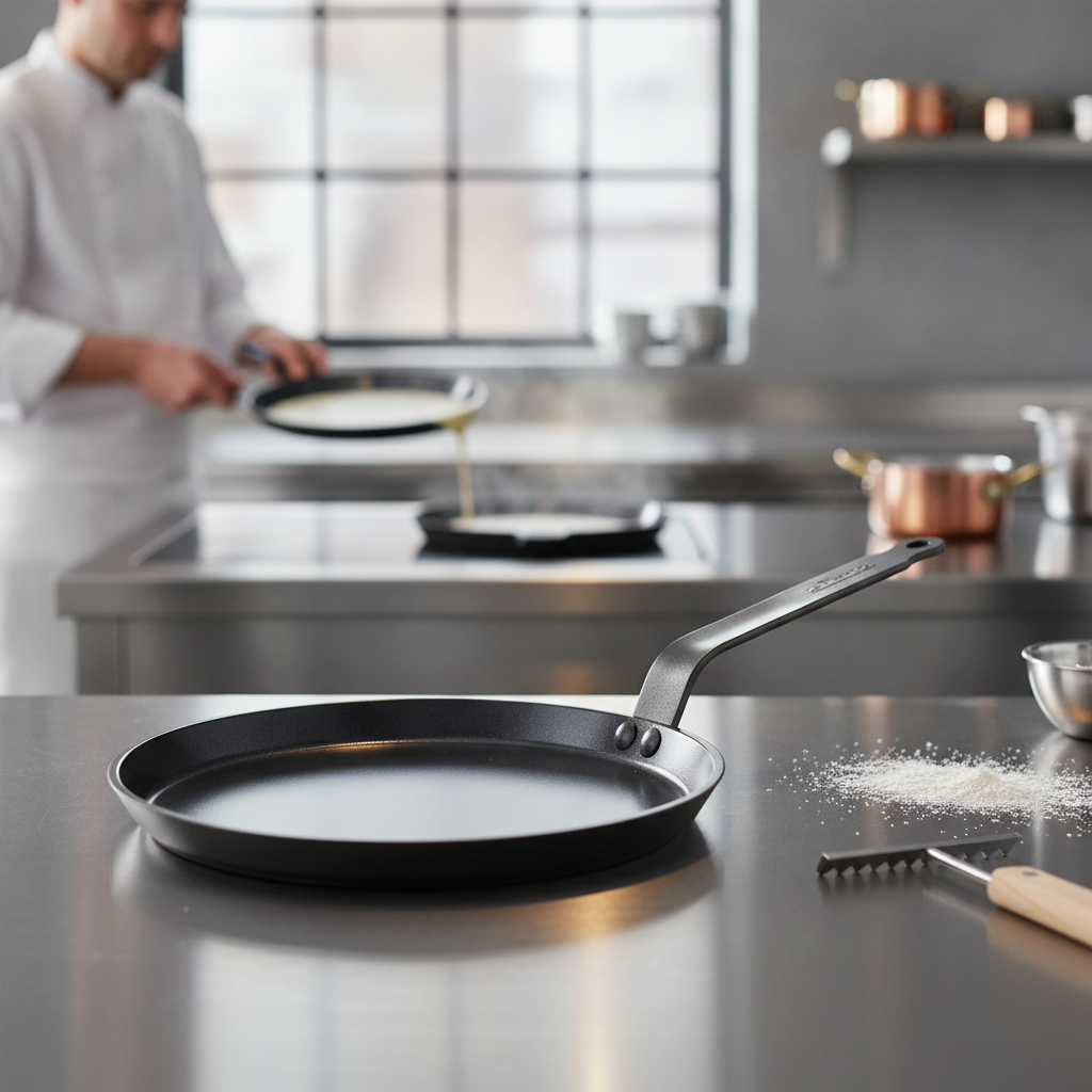 Aluminium Non-Stick Crepe Pan 26cm for Professional Chefs