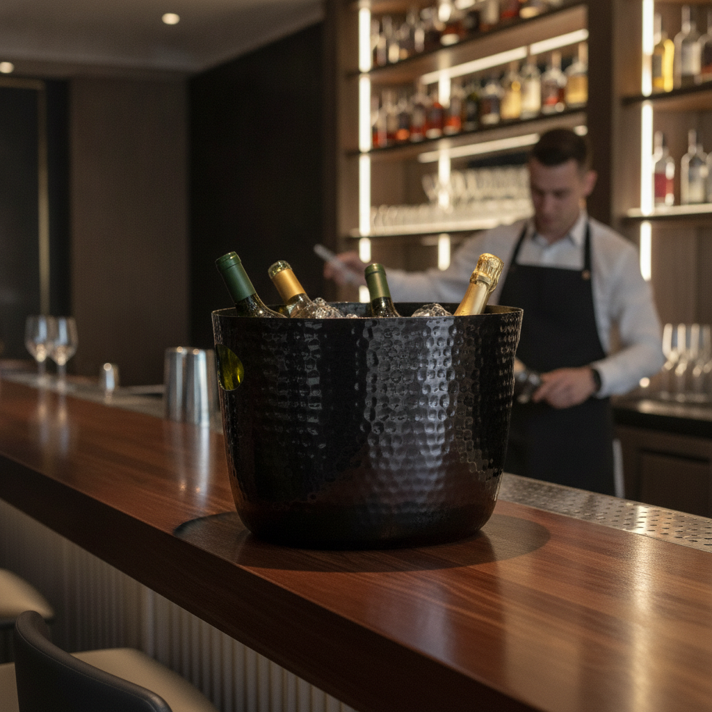 Aluminium Wine and Champagne Cooler Bowl 3.9L for Bars & Pubs