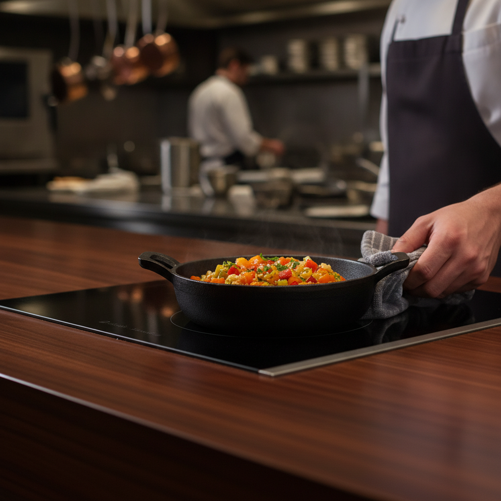 Cast Iron Round Eared Dish 120mm for Oven-to-Table Service
