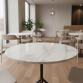 High Density Woodchip Round Table Top 600mm for Dining Areas