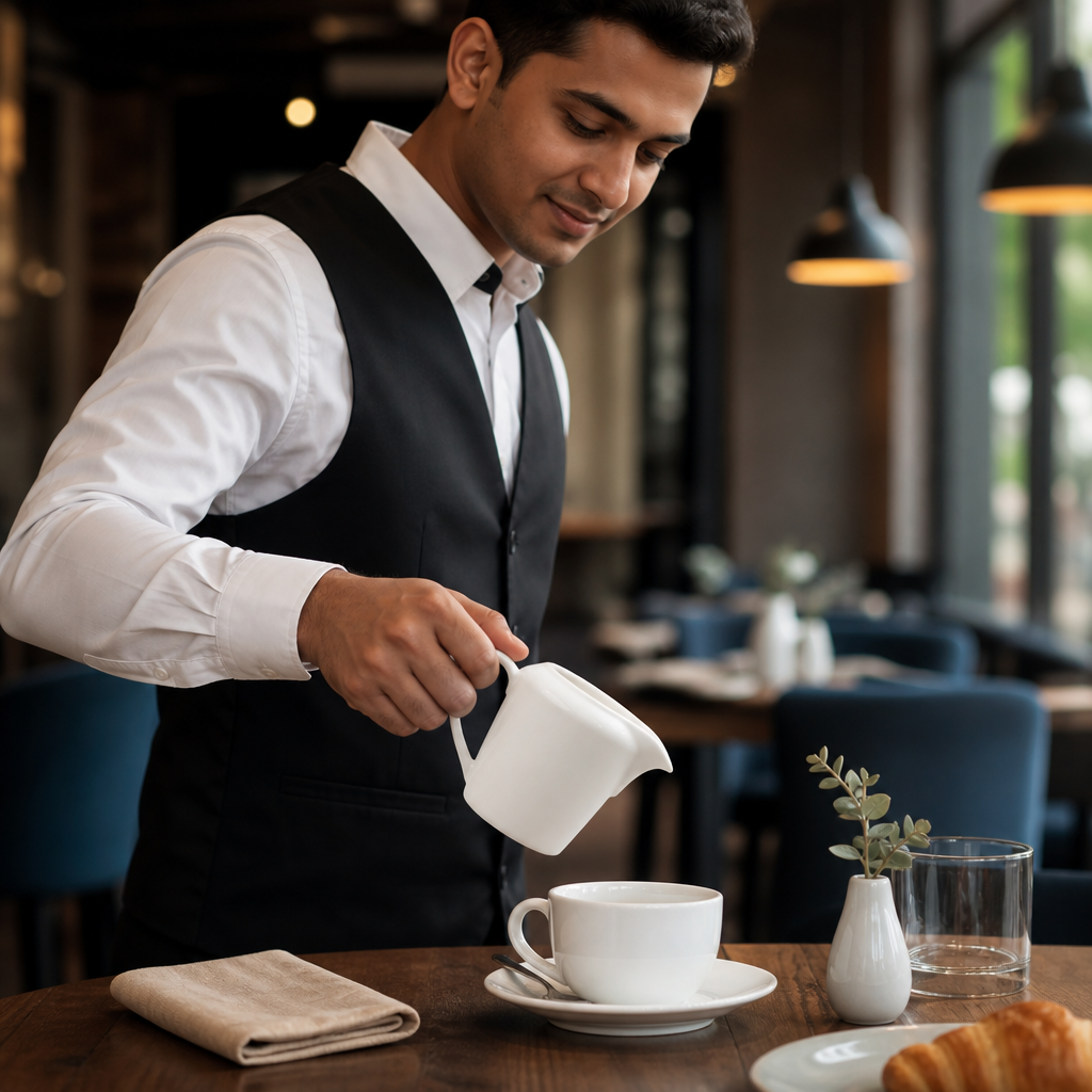 Alumina Vitrified Ceramic Jug 284ml for Casual Dining (Pack of 12)