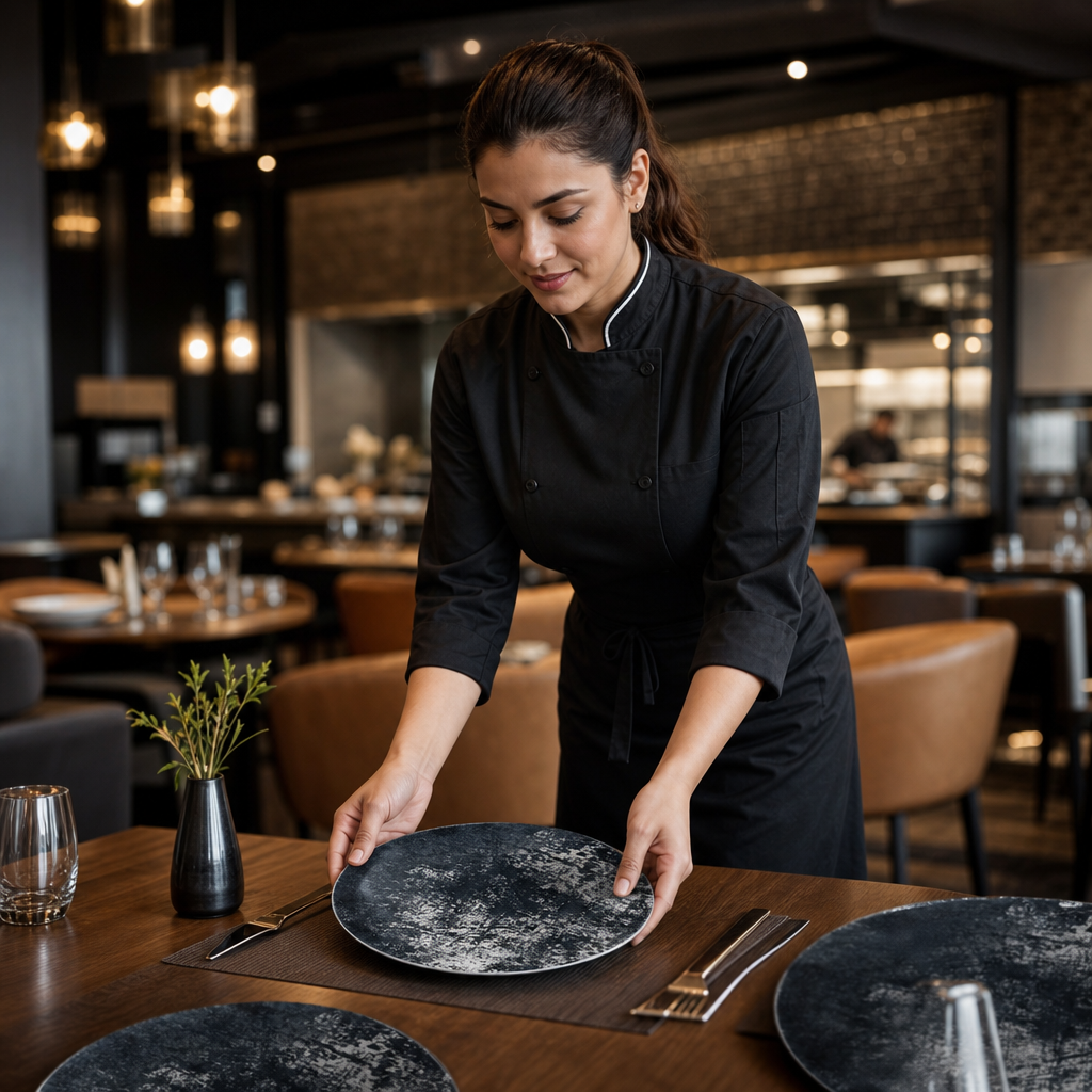 Vitrified Plate 229mm China for Contemporary Dining (Pack of 12)