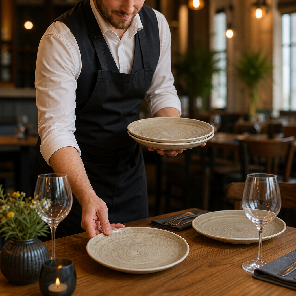 Round Plates 264mm Porcelain for Restaurants & Pubs (Pack of 12)