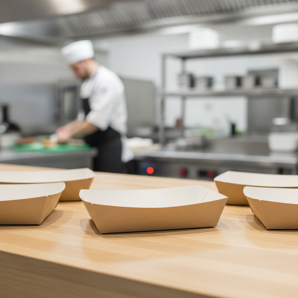 Paperboard Large Tray for Hot and Cold Foods (Pack of 120)
