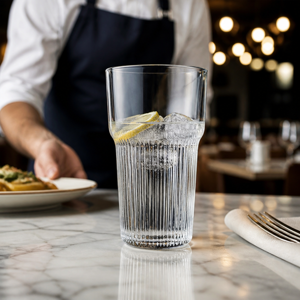 Toughened Glass Hi Ball Tumblers 420ml, Toughened Glass, pack of 24