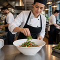 Large Salad Bowls 255mm Porcelain for Catering Use (Pack of 12)