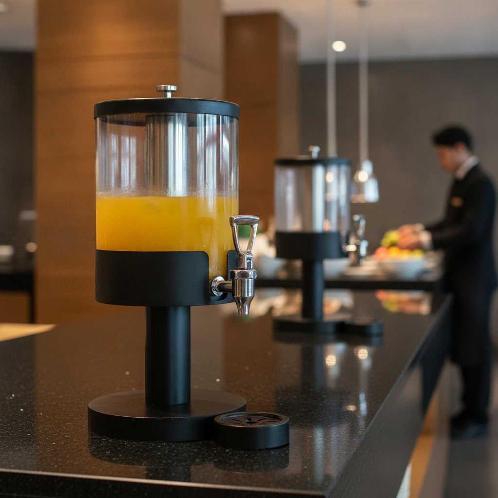 Metal & Plastic Buffet Juice Dispenser 3.8L for Catering & Hospitality