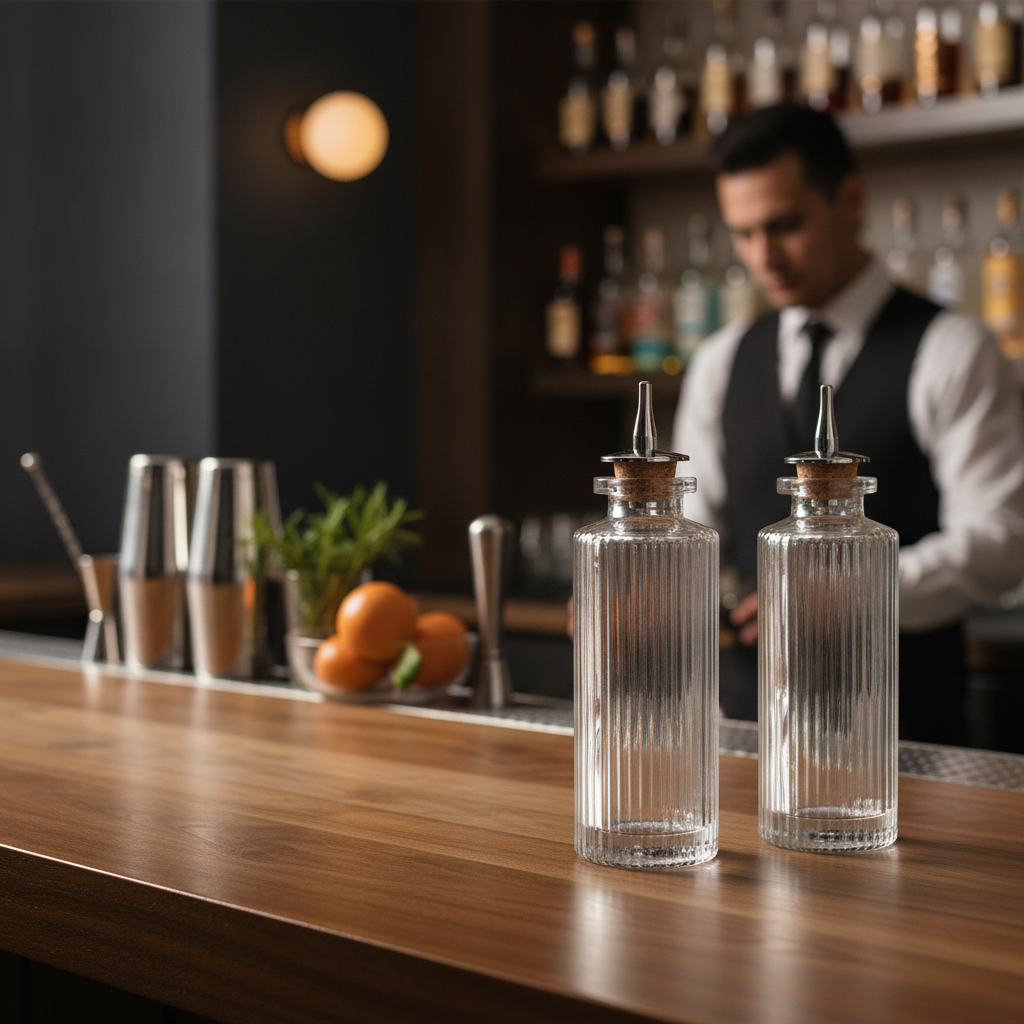Glass Bitters Bottle 100ml for Bars & Pubs