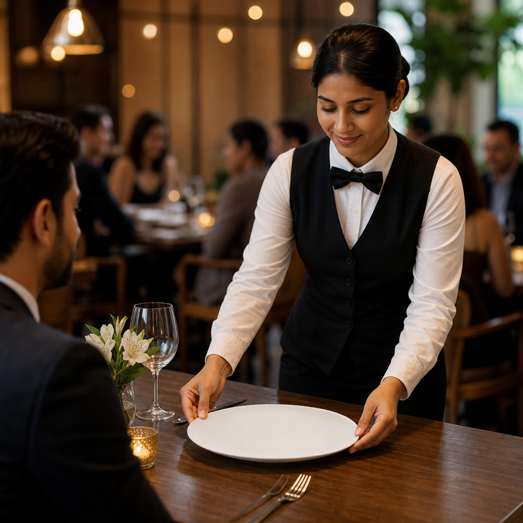 Plates 260mm White Vitrified Ceramic for Elegant Dining (Pack of 12)
