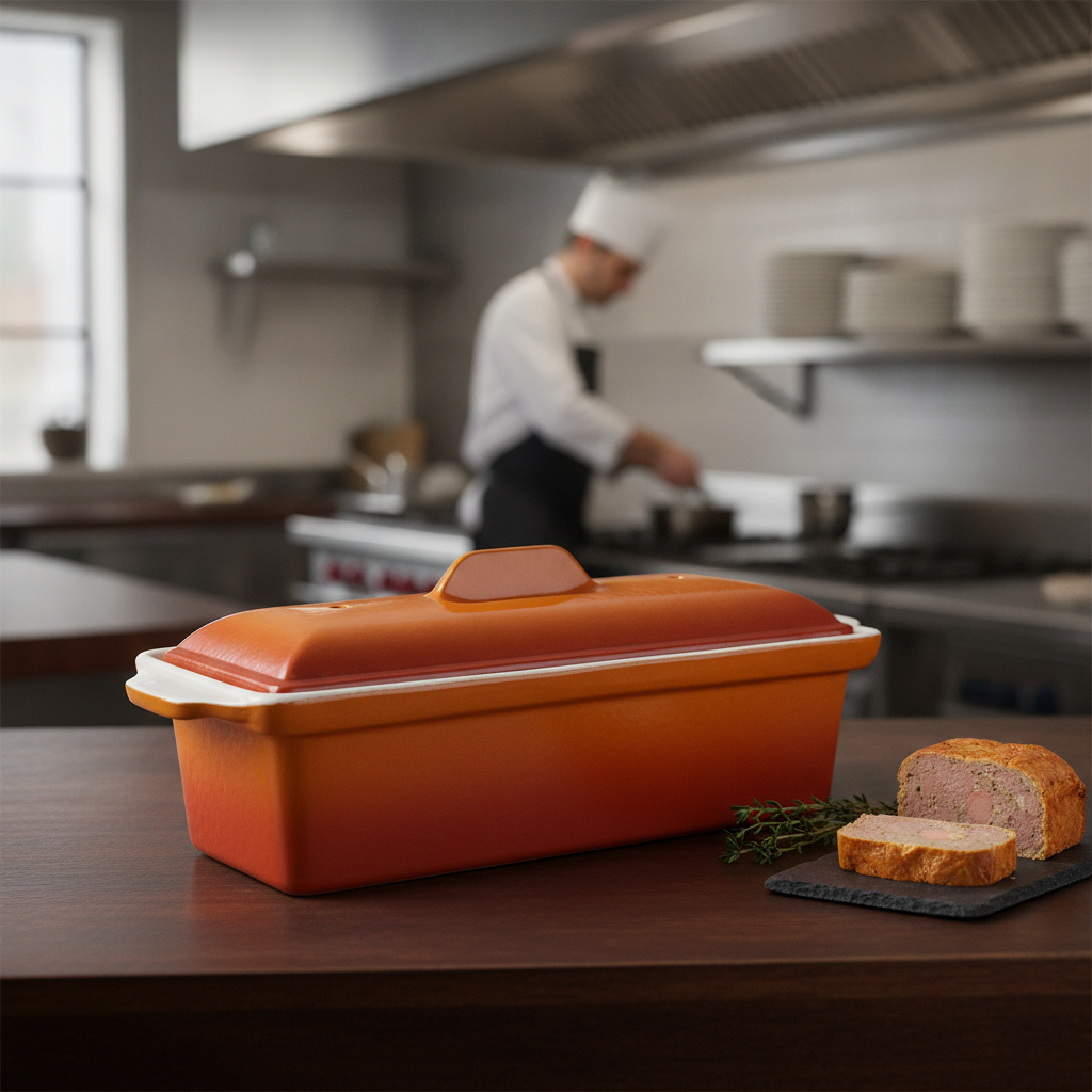 Cast Iron Pâté Terrine Mould 1.3L for Home Cooking